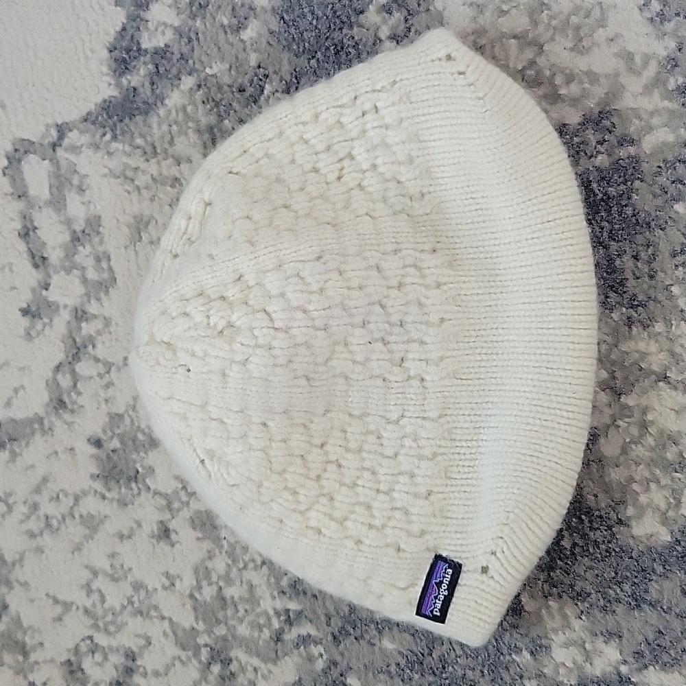 Patagonia Cream Knit Beanie